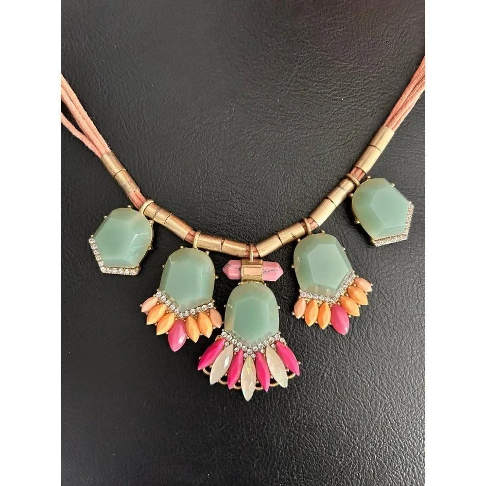 Jcrew Mint Green/Corded Necklace‎